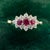 Vintage Ruby and Diamond Cluster Ring, 1980s For Sale - Image 4 of 15