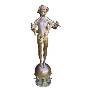 Antique Bronze Sculpture “Pan of Rohallion” by Frederick William MacMonnies (1890)