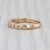 Modern 0.20ctw Diamond Wedding Ring 14k Yellow Gold Stackable Anniversary Band Size 4.5 For Sale - Image 3 of 8