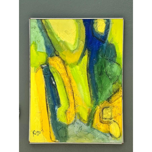 Rieger Signed Abstract Painting For Sale - Image 12 of 18