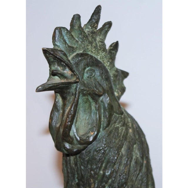 Bronze Early 20thc Bronze Rooster Sculpture For Sale - Image 8 of 10