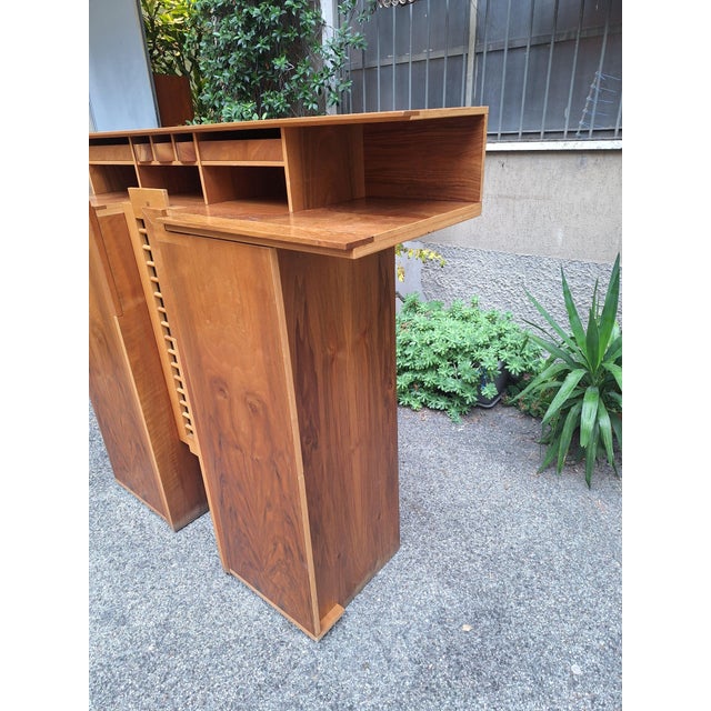 1970s Scaligera Wooden Sideboard by Franco Poli for Bernini, 1970s For Sale - Image 5 of 12