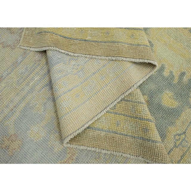 Textile Turkish Oushak Rug 9'1" x 12'8" #18556 For Sale - Image 7 of 8
