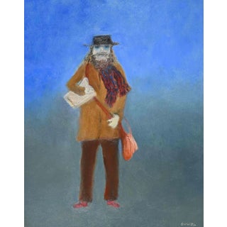 Roberto Cuccaro, The Intellectual, Original Oil on Canvas, 2000s For Sale