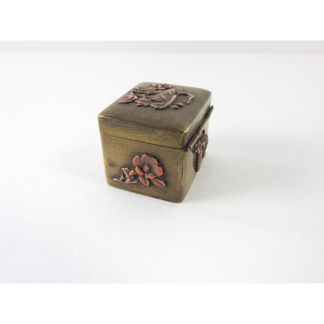 Antique Japanese Mixed Metal Pill Box Chairish