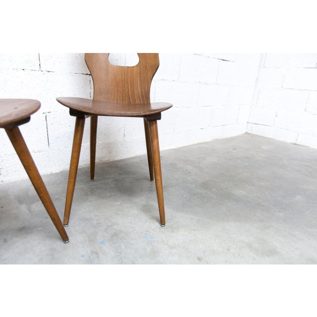 Brown Baumann Gentiane Model Chairs, 1960, Set of 2 For Sale - Image 8 of 18