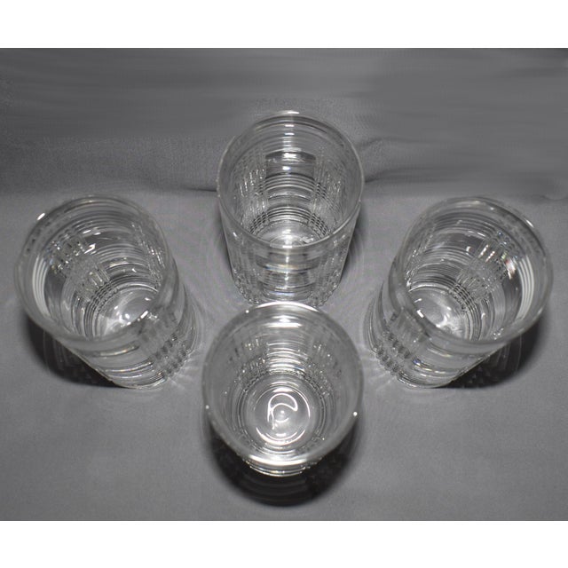 Ralph Lauren Ralph Lauren 1990's Glen Plaid Crystal Highballs Drinking Glasses Drinkware Barware For Sale - Image 4 of 5