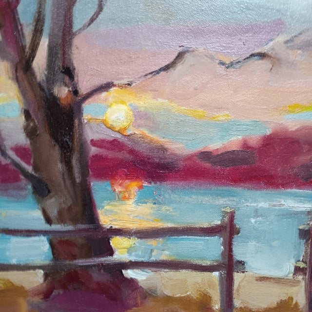 Unicorn Autumn, Original Oil Painting, Framed For Sale - Image 4 of 5