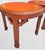 Chinoiserie Vintage Palm Beach Regency Red Carved Oval Wood Ming Leg Side Tables by Jasper- A Pair For Sale - Image 3 of 8