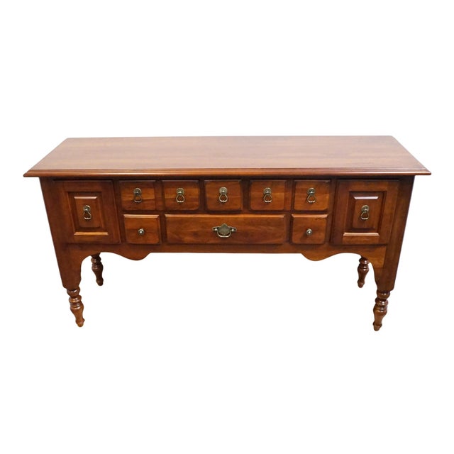 Traditional Kincaid Furniture Ducks Unlimited Solid Cherry Traditional Style 57" Sideboard Buffet 34-028 For Sale - Image 3 of 14