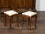 19th Century Pair of 19th Century Italian Walnut Stools with Cabriole Legs and New Upholstery For Sale - Image 5 of 7