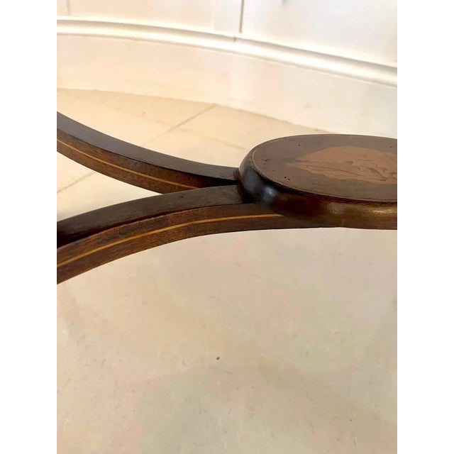 Antique Victorian Mahogany Inlaid Two-Tier Etagere For Sale - Image 12 of 15