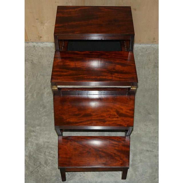 Antique William IV Flamed Hardwood Metamorphic Library Steps, 1830 For Sale - Image 14 of 18
