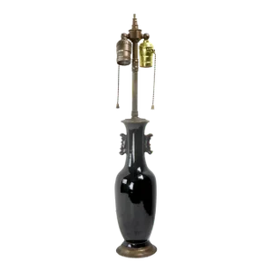 Ceramic Table Lamp in the Chinese Taste Ca. 1920 - 1940's
