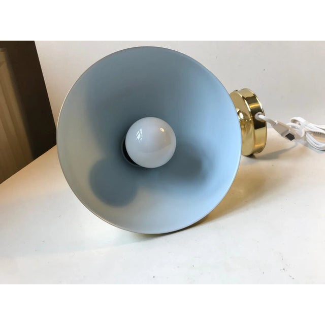 Vintage Danish Adjustable Brass Sconce from Abo Metalkunst, 1970s For Sale - Image 6 of 8