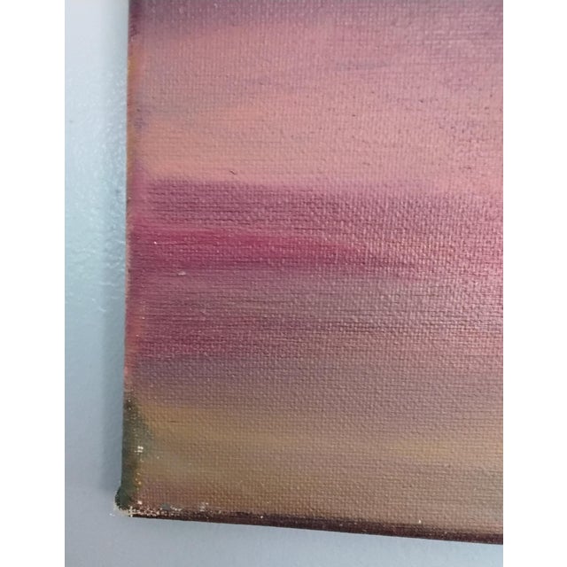 Pink "Sitting Woman in Pink," Oil on Canvas, Benada Oduma For Sale - Image 8 of 9
