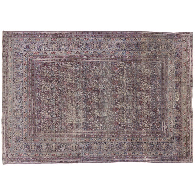 Late 19th Century Persian Lavar Kerman Rug, 14'00 X 20'02 For Sale - Image 9 of 9