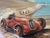 Art Deco 1930s Monte Carlo Auto Rally Original Oil Painting For Sale - Image 3 of 4