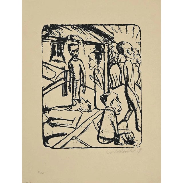Erich Heckel, The Brothers Karamazov, Lithograph, 1919 For Sale - Image 3 of 3