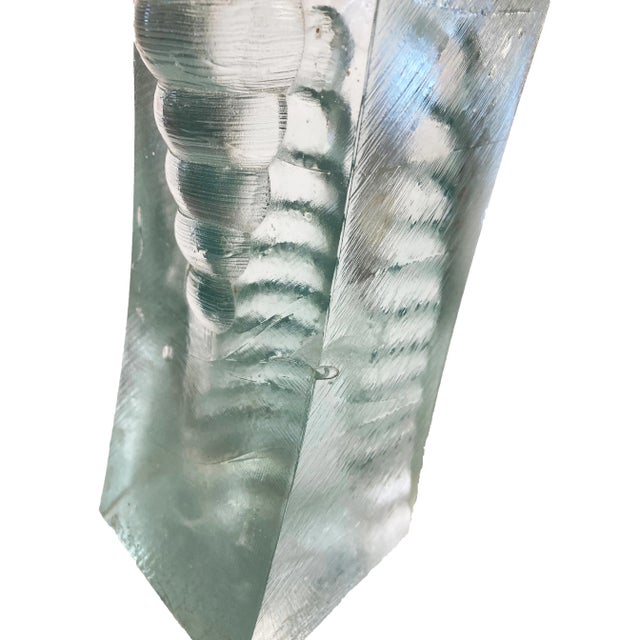 Vintage 1970s Glass Bookends - a Pair For Sale - Image 4 of 8