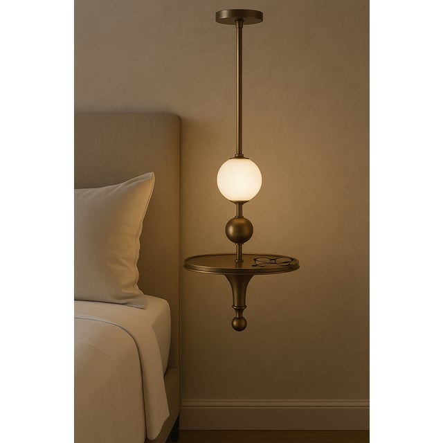Contemporary Pendant Table Lamp by Il Bronzetto For Sale - Image 3 of 3
