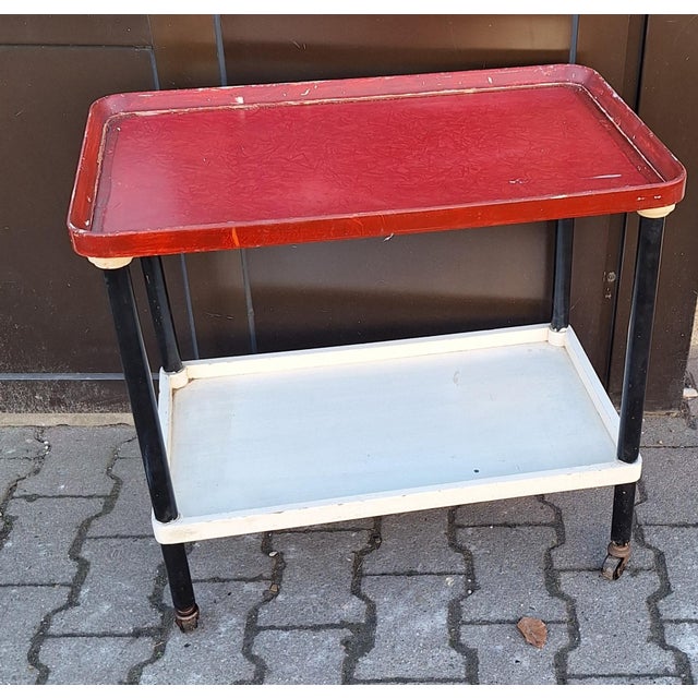 Wood French Art Deco Tea Trolley, 1930s For Sale - Image 7 of 8