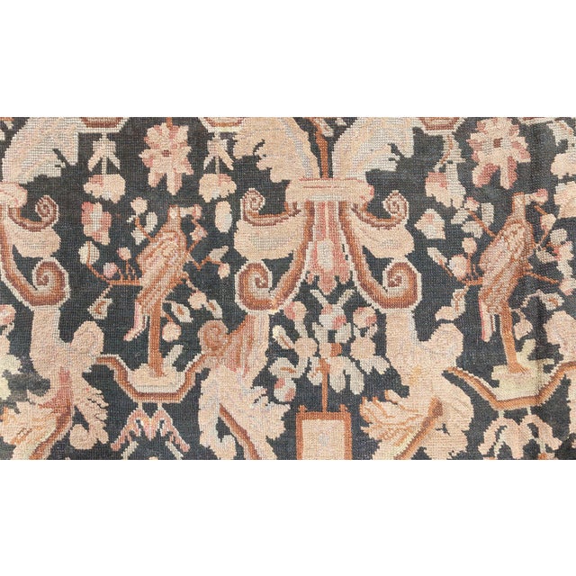 Black Antique Karabagh Carpet For Sale - Image 8 of 8