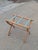 Vintage Wooden Folding Luggage Rack Stand For Sale - Image 4 of 9