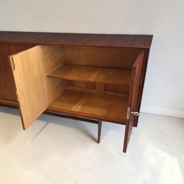 Brown Teak Sideboard by Edmondo Palutari for Dassi, Italy, 1960s For Sale - Image 8 of 10