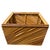 Shabby Chic Bamboo Storage Bin For Sale - Image 3 of 3