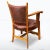 1930s Vintage Oak Chairs in Leather, 1930s, Set of 4 For Sale - Image 5 of 9