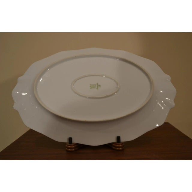 Vintage German Porcelain Serving Platter For Sale - Image 4 of 6