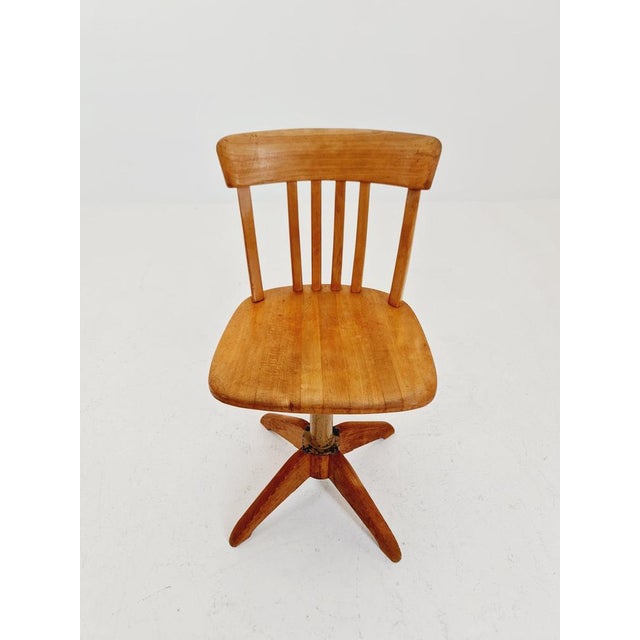 Bauhaus Bauhaus Swivel Office Chair in Wood by Sedus, 1930s For Sale - Image 3 of 18