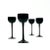 Mid-Century Modern 1960s Opaque Black Aperitif Glasses Attributed to Carlo Moretti - Set of 4 For Sale - Image 3 of 3
