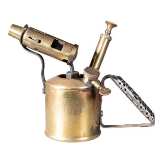 Antique Brass Plumber's Blowtorch c.1900, Made in Sweden For Sale
