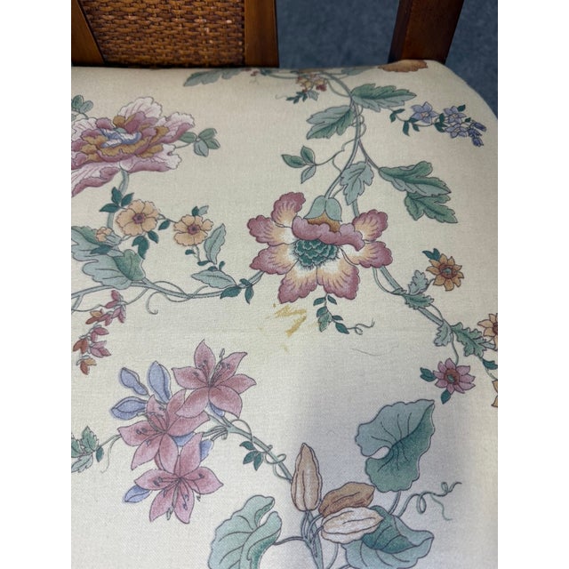 Pair of Mid-Century Modern Walnut Cane-Back Arm Chairs For Sale - Image 13 of 13