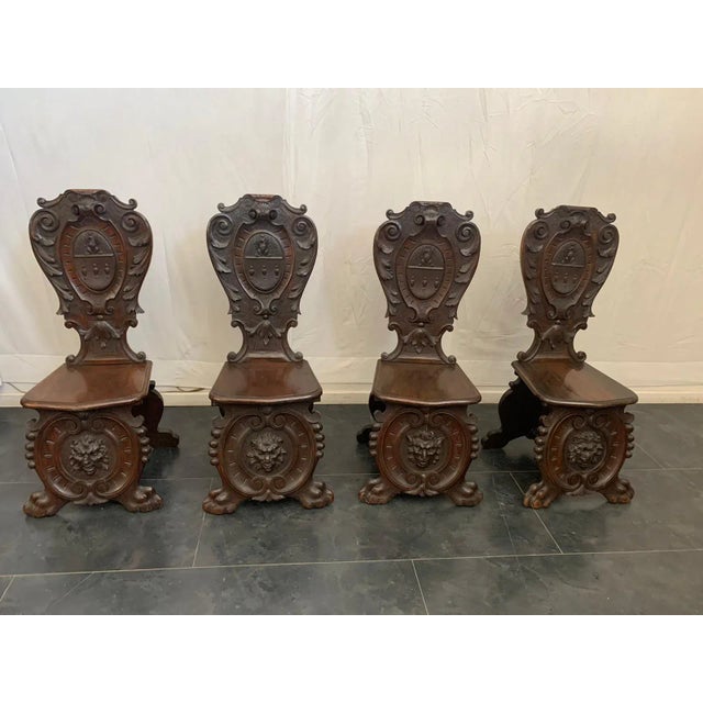 Renaissance Style Inlaid Dining Chair For Sale - Image 11 of 11