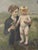 Heinrich Pforr, Nude Boy – Mother Erna with Son Walter, Oil Painting on Canvas, in Very Good conditions. Designed 1890 to...