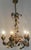 Italian Metal and Porcelain Flower Chandelier, 1940s For Sale - Image 15 of 17