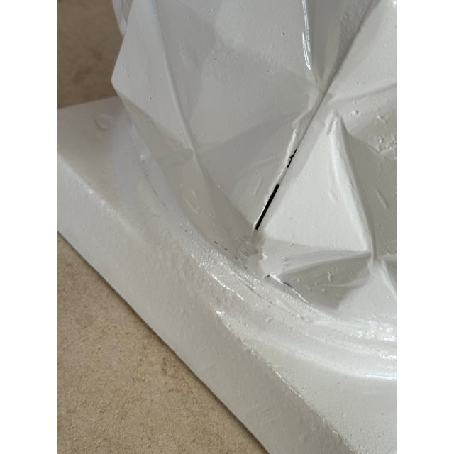 Vintage Cast Metal Sculptural Coastal Regency Pineapple Planters For Sale - Image 10 of 12