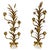 Decorative Italian Gilt Metal Candle Sconces Bulrush Motif - A Pair For Sale - Image 13 of 13