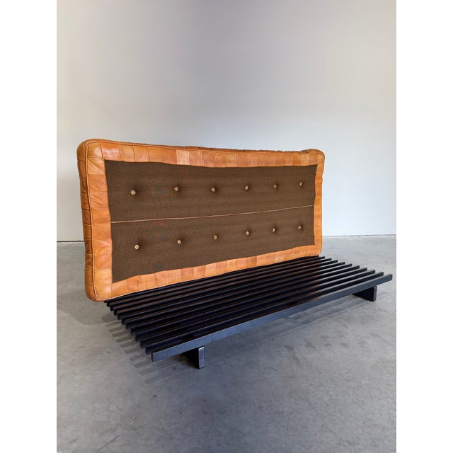 Wood Vintage 1970's De Sede Attrb Ds 80 Patchwork Leather Daybed For Sale - Image 7 of 12