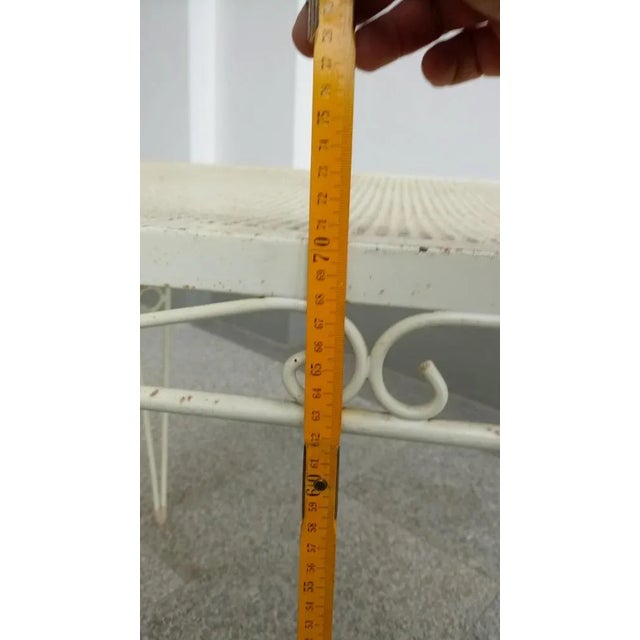 White French Metal Table in the style of Mategot, 1950s For Sale - Image 8 of 9