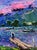 Oil Painting the Romantic Silence of a Pink Sunset Oksana Ivanyuk For Sale - Image 9 of 11