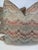 Custom pair of 22" pillows covered in Kirby Designs "Flame Wool" in color rust. These pillows have tapered corners to...