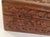 Traditional Hand-Carved Anglo-Raj Jewelry Box by Artist Rajhastani, Wood, 1940 For Sale - Image 3 of 12