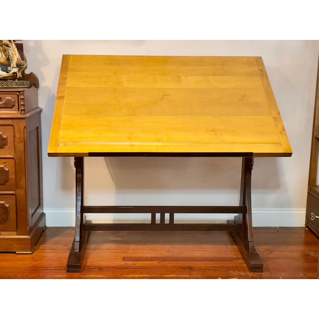 Restoration Hardware Reproduction of 1920’s French Drafting Table by Restoration Hardware For Sale - Image 4 of 12