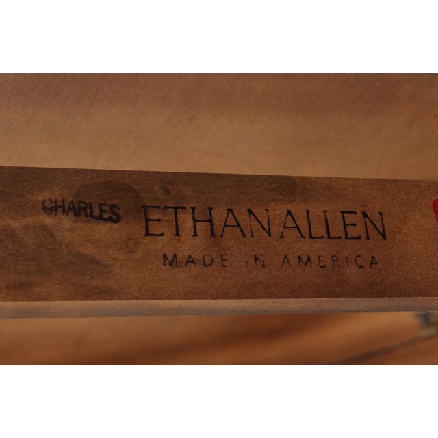 Ethan Allen Avenue Mahogany Oval Coffee Table For Sale - Image 13 of 15