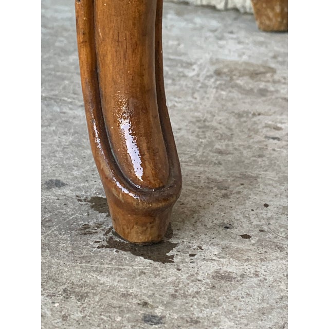 19000s French Server Sideboard Tables with Open Shelves - a Pair For Sale - Image 12 of 13