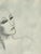 Mid 20th Century David Adickes Early Modern Black & White Abstract Figurative Elegant Woman Drawing, Mid 20th Century For Sale - Image 5 of 10